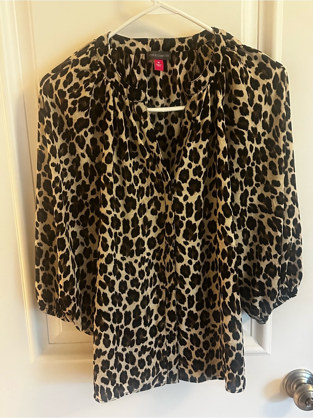 Vince Camuto Leopard Print Blouse